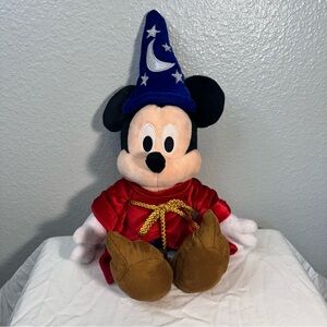 Mickey Mouse Fantasia Sorcerer 17” Plush Disney Parks